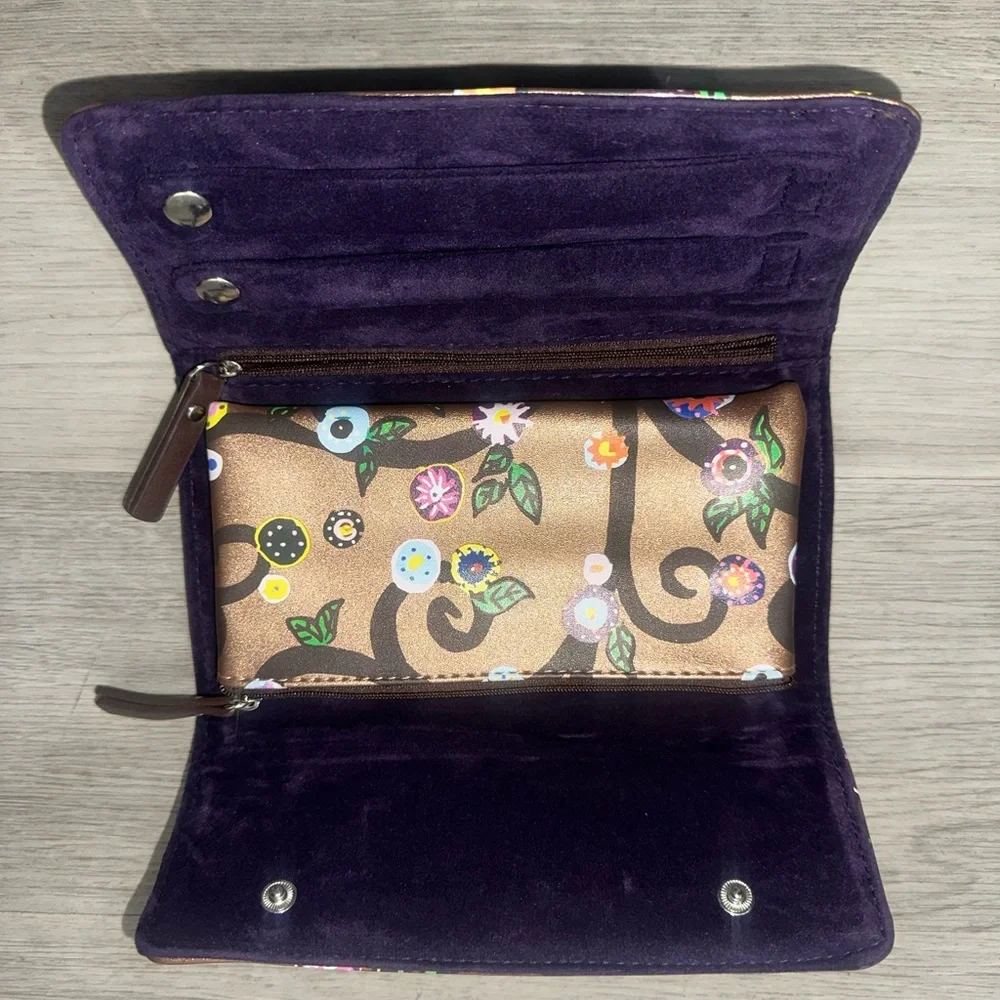 Women’s Brown Glitter Nature Wallet. - Picture 2 of 4